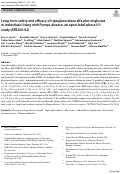 Cover page: Long-term safety and efficacy of cipaglucosidase alfa plus miglustat in individuals living with Pompe disease: an open-label phase I/II study (ATB200-02).