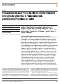 Cover page: Vorasidenib and ivosidenib in IDH1-mutant low-grade glioma: a randomized, perioperative phase 1 trial