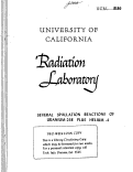 Cover page: SEVERAL SPALLATION REACTIONS OF URANIUM-238 PLUS HELIUM-4