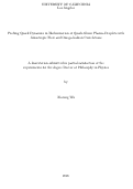 Cover page of Probing Quark Dynamics in Hadronization of Quark–Gluon Plasma Droplets with Anisotropic Flow and Omega–hadron Correlations