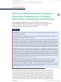 Cover page: Efficacy of Neurohormonal Therapies in Preventing Cardiotoxicity in Patients with Cancer Undergoing Chemotherapy.