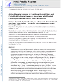 Cover page: Active Cigarette Smoking in&nbsp;Cognitively-Normal Elders and Probable Alzheimer’s Disease is Associated with Elevated Cerebrospinal Fluid Oxidative Stress Biomarkers