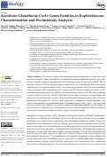 Cover page: Ascorbate-Glutathione Cycle Genes Families in Euphorbiaceae: Characterization and Evolutionary Analysis.