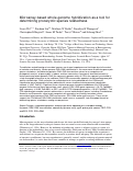 Cover page: Microarray-based whole-genome hybridization as a tool for determining procaryotic species relatedness