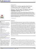 Cover page: SARS-CoV-2 nucleocapsid protein forms condensates with viral genomic RNA.