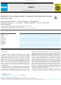 Cover page: MicroRNA-1911-3p targets mEAK-7 to suppress mTOR signaling in human lung cancer cells