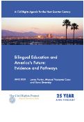 Cover page of Bilingual Education and America's Future: Evidence and Pathways
