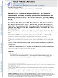 Cover page: Mental stress peripheral vascular reactivity is elevated in women with coronary vascular dysfunction: Results from the NHLBI-sponsored Cardiac Autonomic Nervous System (CANS) study