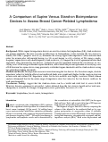 Cover page: A Comparison of Supine Versus Stand-on Bioimpedance Devices to Assess Breast Cancer-Related Lymphedema