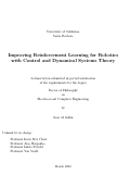 Cover page: Improving Reinforcement Learning for Robotics with Control and Dynamical Systems Theory