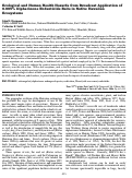 Cover page: Ecological and Human Health Hazards from Broadcast Application of 0.005% Diphacinone Rodenticide Baits in Native Hawaiian Ecosystems