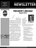 Cover page: President's Message August 2013