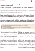 Cover page: Discovery of a Novel Hepatovirus (Phopivirus of Seals) Related to Human Hepatitis A Virus.