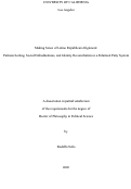 Cover page of Making Sense of Latino Republican Alignment: Partisan Sorting, Social Embeddedness, and Identity Reconciliation in a Polarized Party System