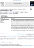 Cover page: Dissociable impact of childhood trauma and deployment trauma on affective modulation of startle