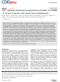 Cover page: SIRT1 regulates hepatocyte programmed cell death via GSDME - IL18 axis in human and mouse liver transplantation.