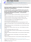 Cover page: Detecting Cognitive Impairment and Dementia in the Emergency Department: A Scoping Review