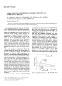 Cover page: Superconducting properties of actinide compounds and other recent results