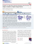 Cover page: Fragment Ion Abundance Reveals Information about Structure and Charge Localization in Highly Charged Proteins.