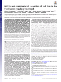 Cover page: Bcl11b and combinatorial resolution of cell fate in the T-cell gene regulatory network.