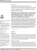 Cover page: Efficacy and safety of vamorolone in Duchenne muscular dystrophy:&nbsp;An 18-month interim analysis of a non-randomized open-label extension study.