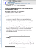 Cover page: Tax progressivity and taxing the rich in developing countries: lessons from Latin America.