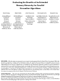 Cover page: Evaluating the Benefits of An Extended Memory Hierarchy for Parallel
Streamline Algorithms