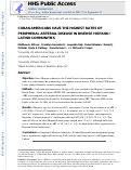 Cover page: Cuban Americans have the highest rates of peripheral arterial disease in diverse Hispanic/Latino communities