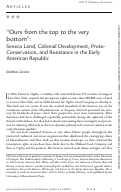 Cover page: “Ours from the top to the very bottom”: Seneca Land, Colonial Development, Proto-Conservation, and Resistance in the Early American Republic