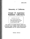 Cover page: THE EFFECT OF SHORT-RANGE ORDER ON STACKING FAULT ENERGY AND DISLOCATION ARRANGEMENTS IN FCC SOLID SOLUTIONS