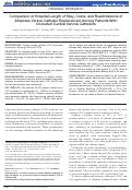 Cover page: Comparison of hospital length of stay, costs, and readmissions of alteplase versus catheter replacement among patients with occluded central venous catheters