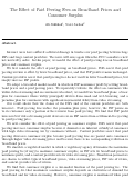 Cover page: The Effect of Paid Peering Fees on Broadband Prices and Consumer Surplus