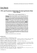 Cover page: PFO and paradoxical embolism producing events other than stroke