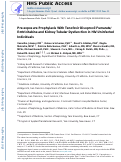 Cover page: Pre-exposure Prophylaxis With Tenofovir Disoproxil Fumarate/Emtricitabine and Kidney Tubular Dysfunction in HIV-Uninfected Individuals