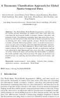 Cover page of A Taxonomic Classification Approach for Global Spatio-temporal Data