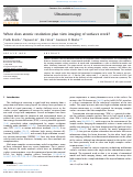 Cover page: When does atomic resolution plan view imaging of surfaces work?