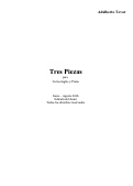 Cover page: Tres Piezas