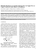 Cover page: Phthalate plasticizers covalently linked to PVC via copper-free or copper catalyzed azide-alkyne cycloadditions