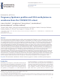 Cover page: Pregnancy lipidomic profiles and DNA methylation in newborns from the CHAMACOS cohort