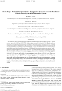 Cover page: Short-Range Probabilistic Quantitative Precipitation Forecasts over the Southwest United States by the RSM Ensemble System