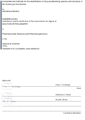 Cover page: Computational methods for the identification of drug-metabolizing species and enzymes in the human gut microbiome