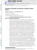 Cover page: Metabolic Response of Pediatric Traumatic Brain Injury