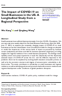 Cover page: The Impact of COVID-19 on Small Businesses in the US: A Longitudinal Study from a Regional Perspective.