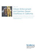 Cover page: Citizen Enforcement and Sanitary Sewer Overflows in California