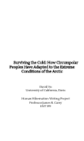 Cover page of Surviving the Cold: How CircumpolarPeoples Have Adapted to the ExtremeConditions of the Arctic