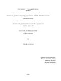 Cover page: Numerical, spectral, and group properties of random butterfly matrices