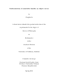 Cover page: Uniformization of semistable bundles on elliptic curves