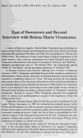 Cover page: East of Downtown and Beyond Interview with Helena Maria Viramontes