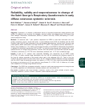 Cover page: Reliability, validity and responsiveness to change of the Saint George’s Respiratory Questionnaire in early diffuse cutaneous systemic sclerosis