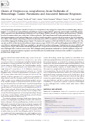 Cover page: Clones of Streptococcus zooepidemicus from Outbreaks of Hemorrhagic Canine Pneumonia and Associated Immune Responses